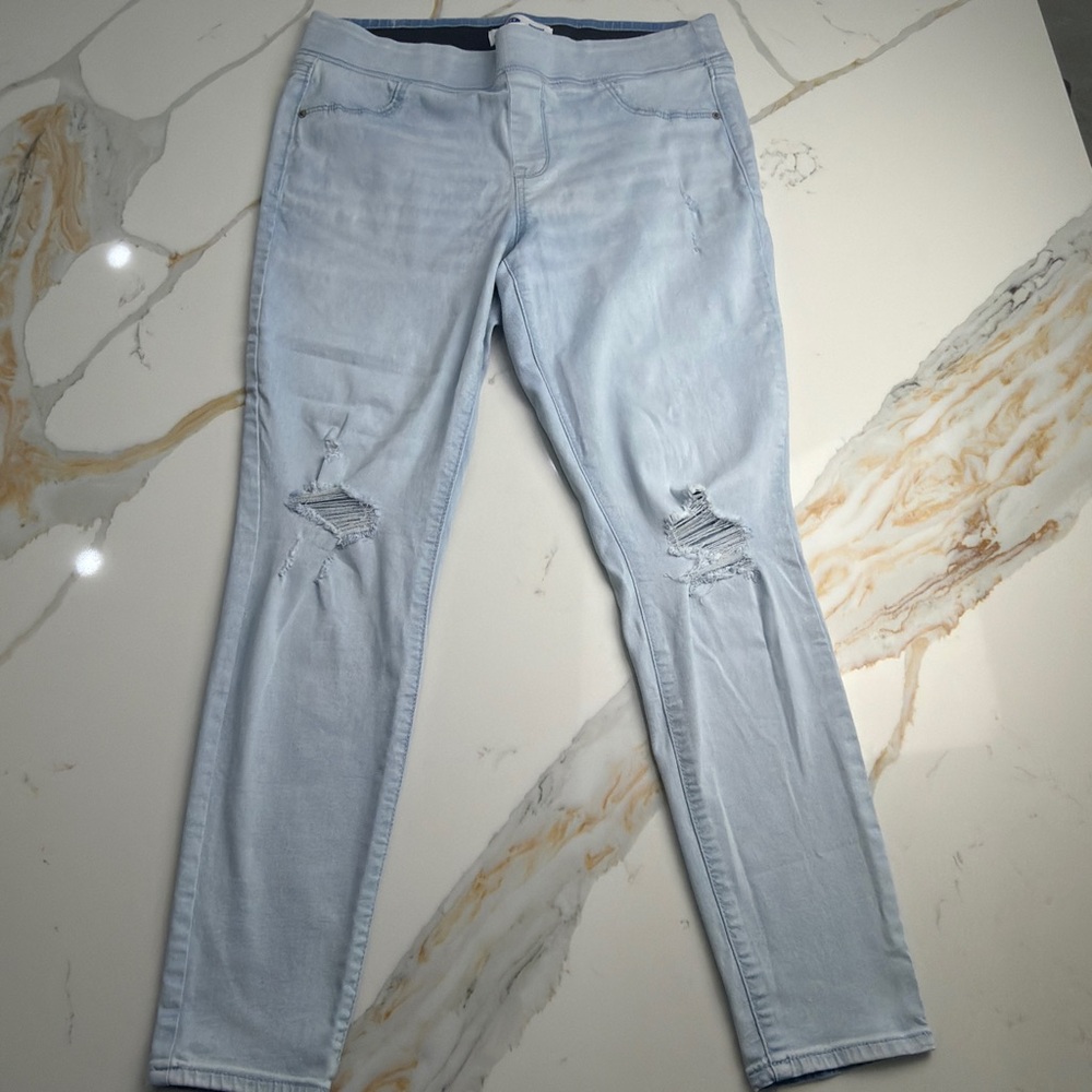 Old Navy Rockstar Skinny Pull-On Jeggings Jeans Blue - Picture 5 of 5